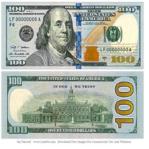 Comprar billetes de USD 100 en línea