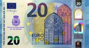 billete falso de 20 euros