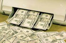 impresora de billetes falsos